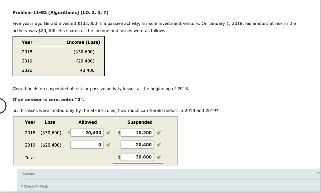 Problem 11-52 (Algorithmic) (LO. 2, 3, 7) Five years ago Gerald