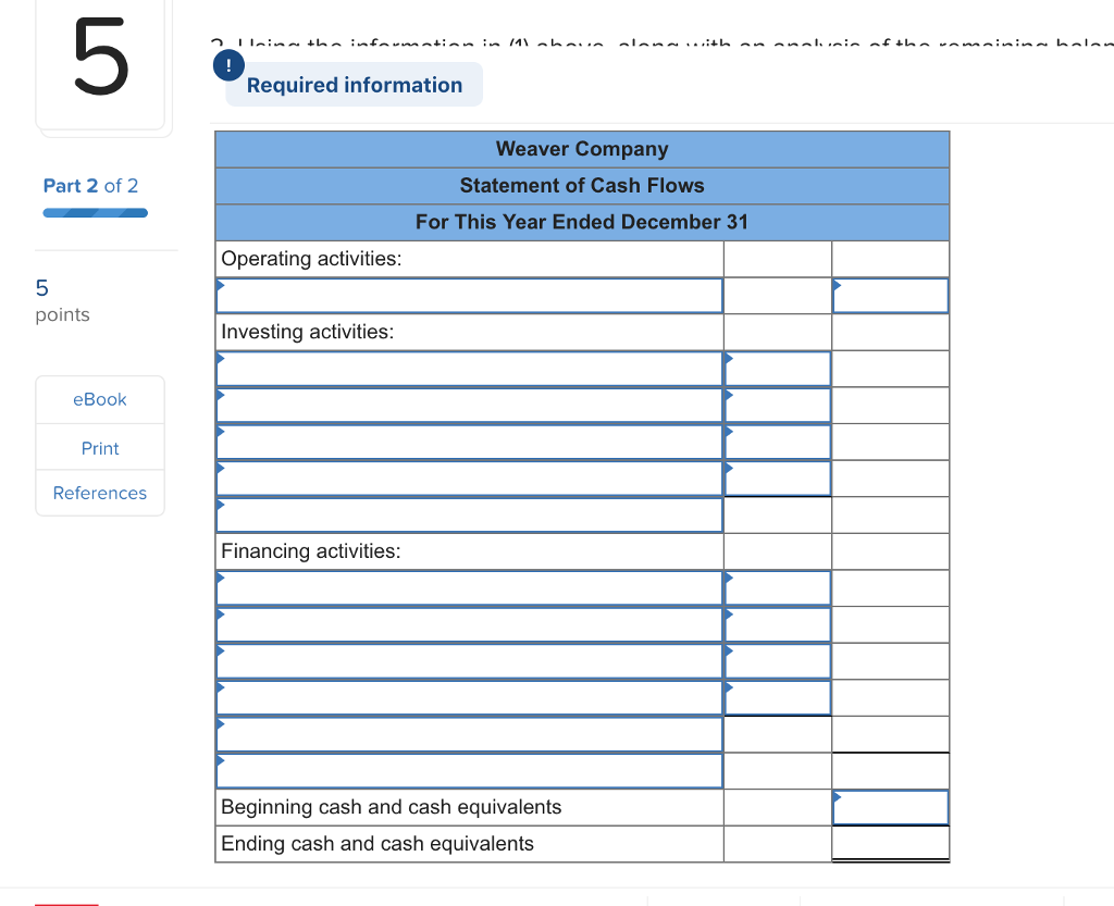 December 31 This Year Last Year Assets Cash Accounts receivable Inventory Prepaid