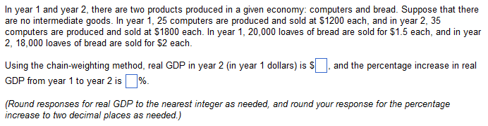 In year 1 and year 2 , there are two products