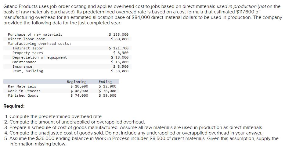  1. Compute the predetermined overhead rate. 2. Compute the amount of