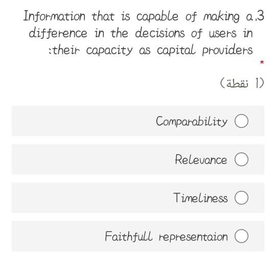  Information that is capable of making 3 difference in the decisions