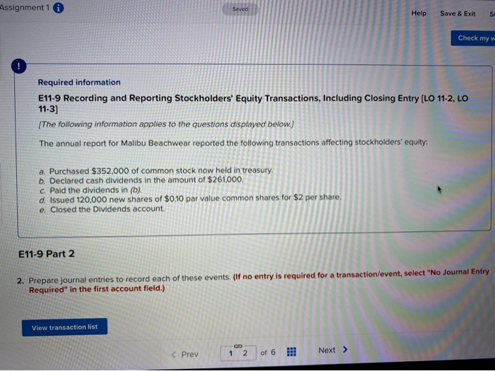  Assignment 1 0 Saved Help Save & Exit Sa Check my