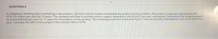 the company uses the rule to choose projects, which of the projects