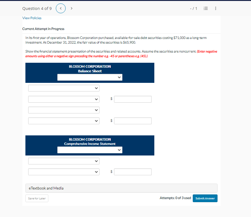  View Policies Current Attempt in Progress In its first year of