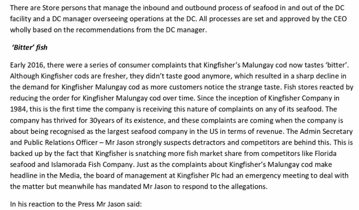 root cause of financial difficulties for this company. 1. Because all the