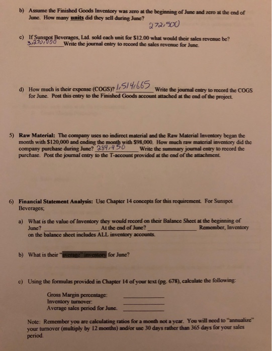 need help solving 6 a) b) c) d) the answer for b)