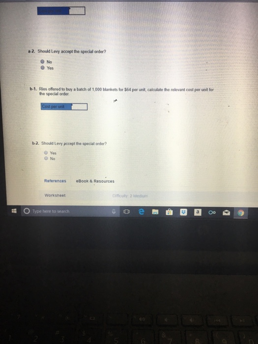 13-2 Levy Quilting Company makes blankets that it markets through a variety