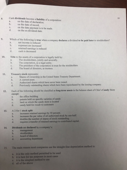 reporting higher earnings every year depreciates assets over a longer life than