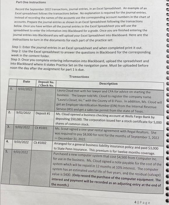 Prepare the Financial Statements listed below using Excel. a. Adjusted Trial Balance