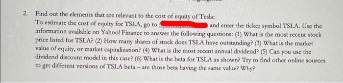  2. Find out the elements that are relevant to the cost