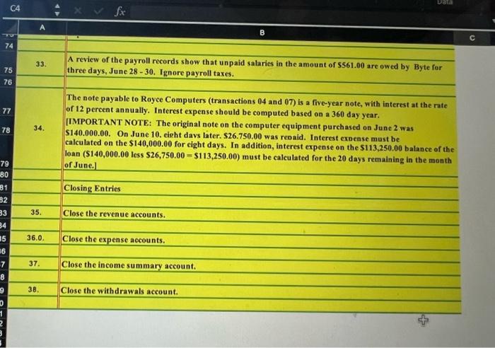 \hline 03. \\ \hline \end{tabular} June 1: Hudson Bloom invested 5155,655.00 cash
