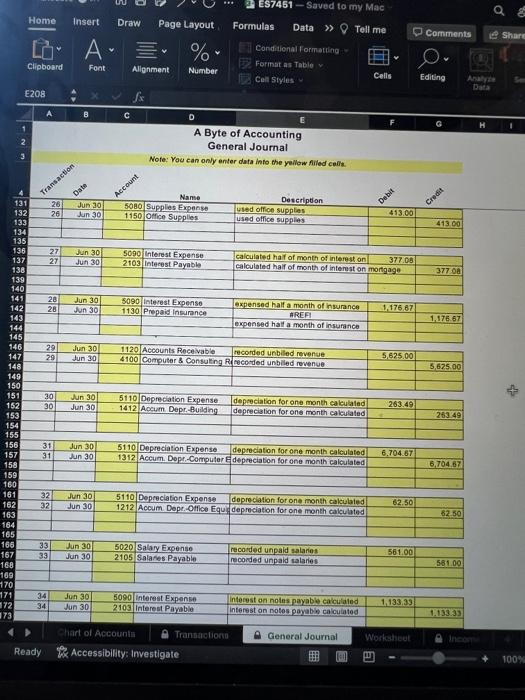 was 20117. Decription of transaction June 1: Check \# 5001 was used