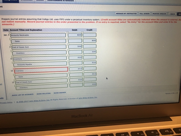 the beginning of the year, Indigo Ltd. had 880 units with a