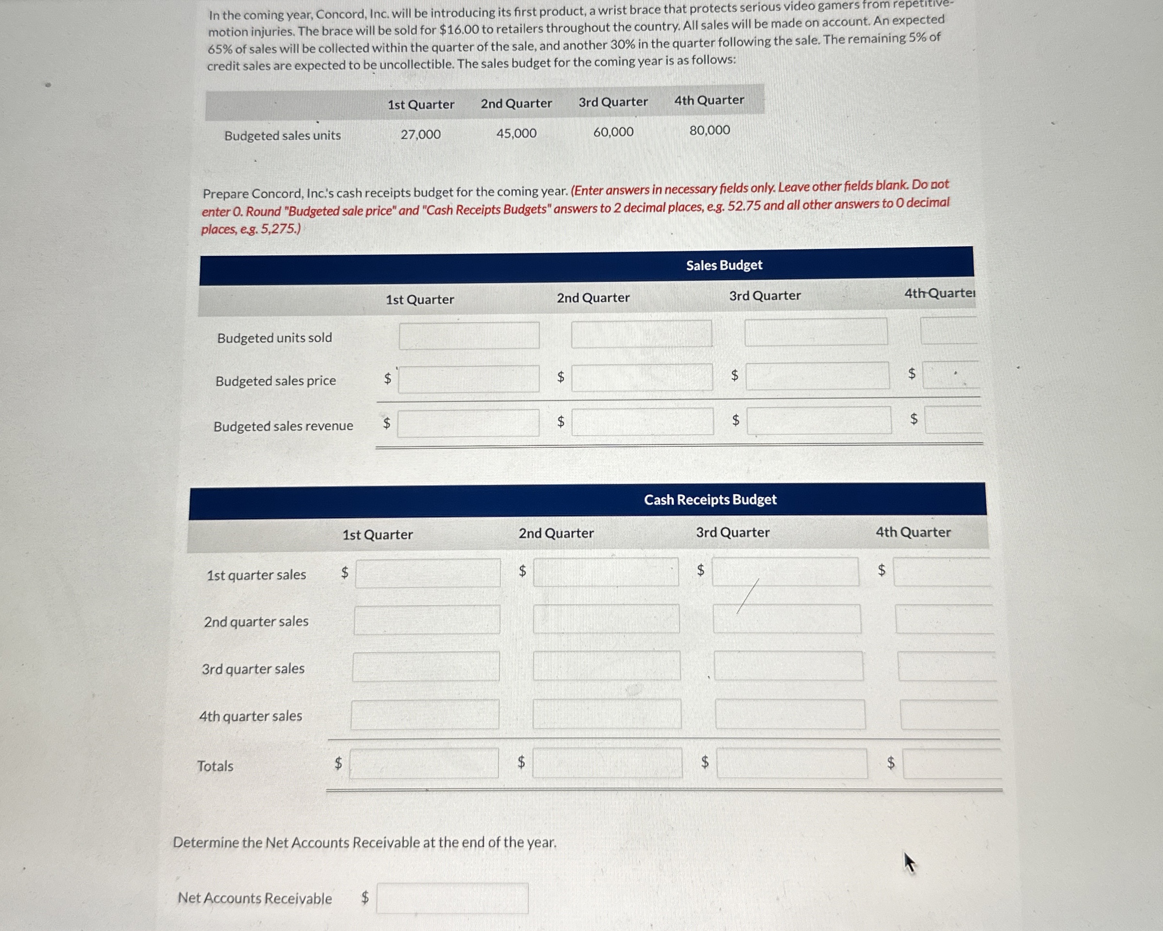  In the coming year, Concord, Inc. will be introducing its first