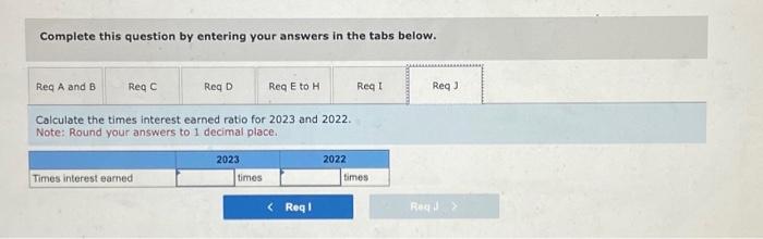 each of the past three years. d. Calculate earnings per share for
