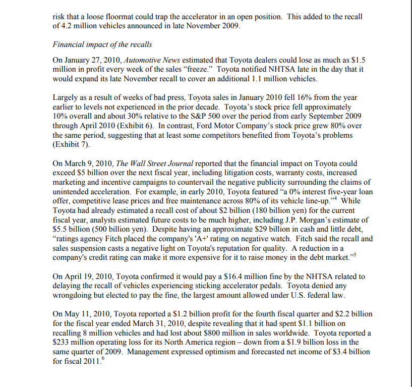 the attached case study. To earn full credit you must present a