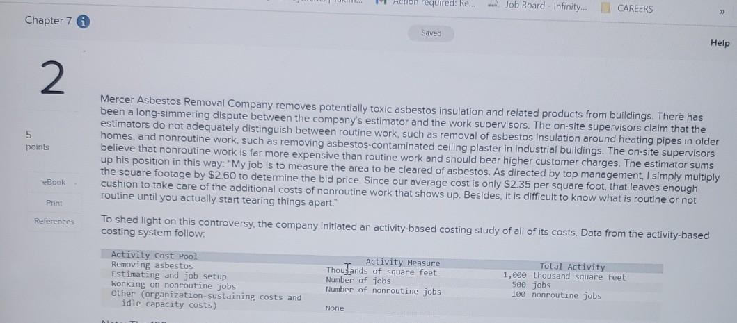  W Action required: Re... Job Board - Infinity... CAREERS >> Chapter