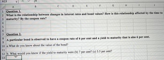 1 Quetiou.m, What is the relationship bemeen changes in interest rates and