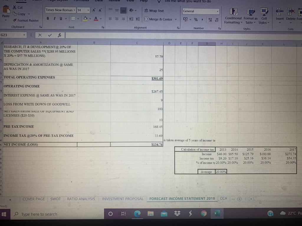 on the initial investment, as well as the costs/revenues over the life