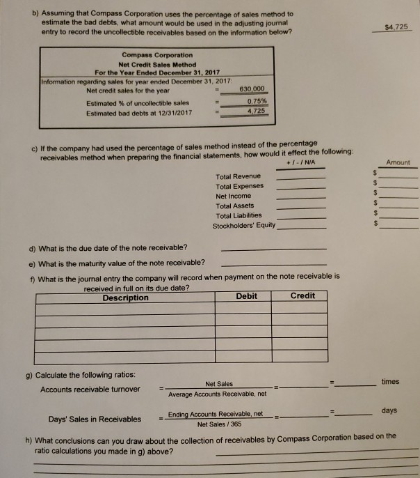 method to estimate uncollectible receivables, using the analysis of receivables method. (the