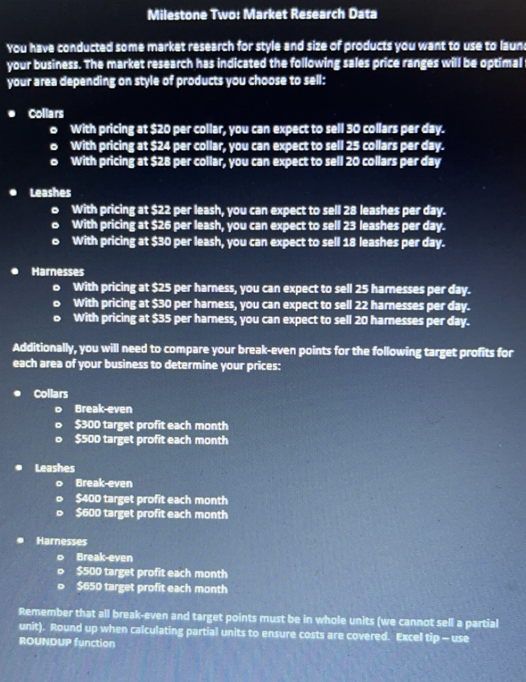 Mestone Resereh you hive eonduNd some market resereh for style nd size