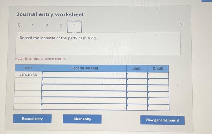 debits before credits. Paimona Company establishes a $310 petty cash fund on