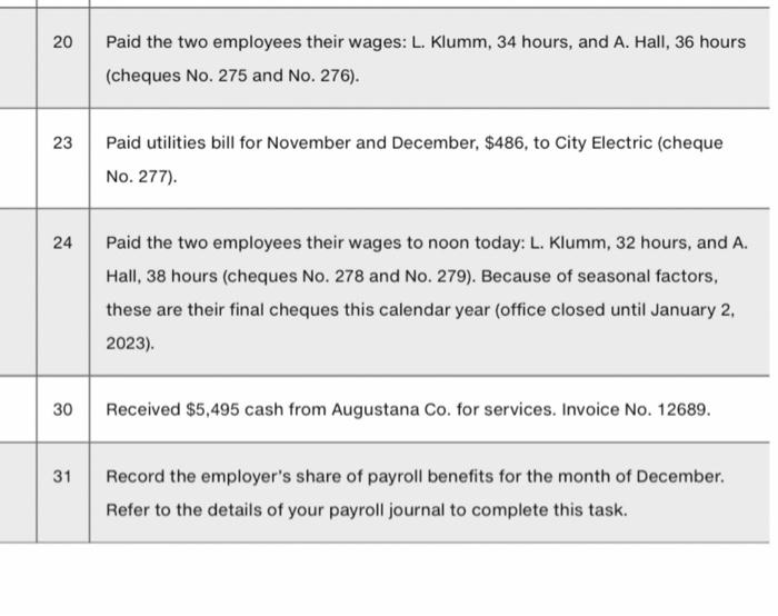 Both employees pay income taxes at a rate of 20%. d. Each