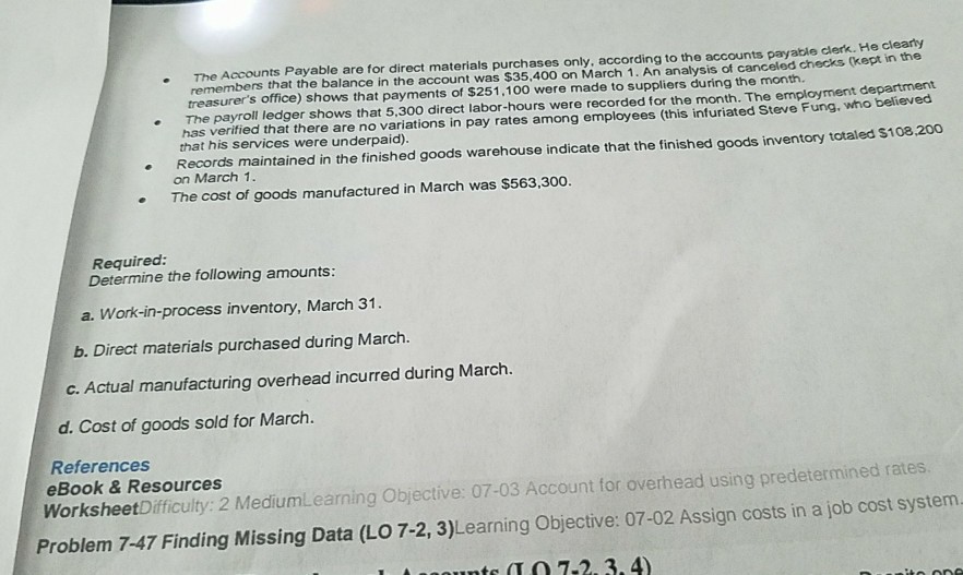 only a few fragments of the company's factory ledger for March as