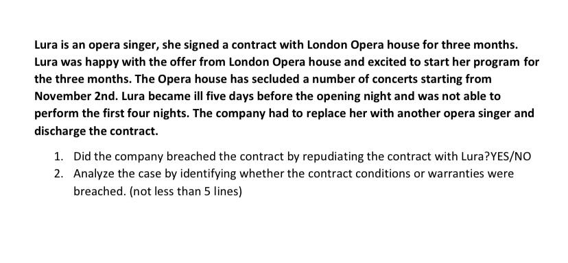 Lura is an opera singer, she signed a contract with London