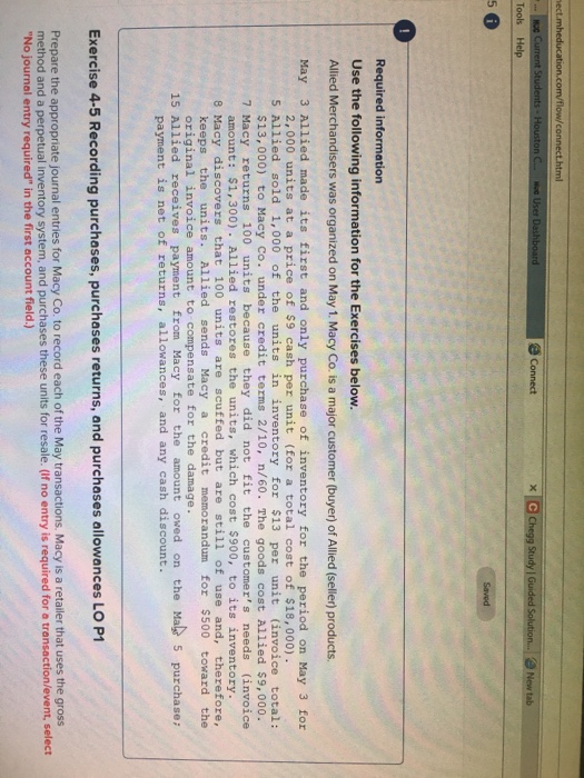  e Connect New tab Tools Help 5 Required information Use the