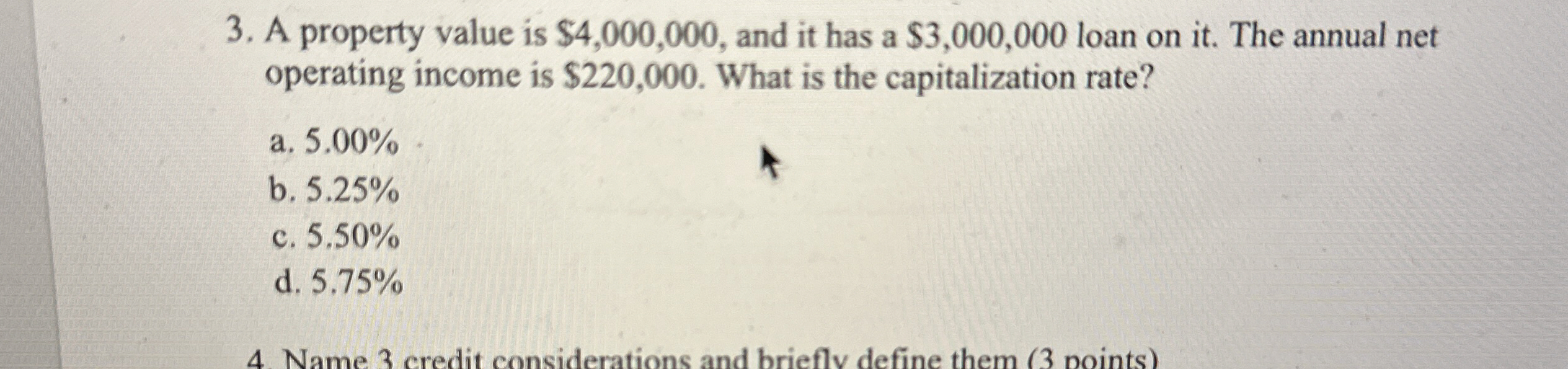  How to solve A property value is $4,000,000, and it has