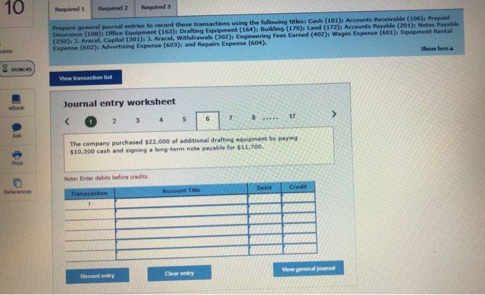  Required 1 Required 2 Required 3 Prepare general journal entries to