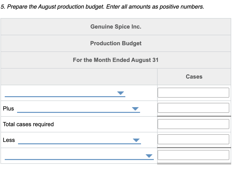 NOTE: This is all one question. It has 10 different parts Genuine
