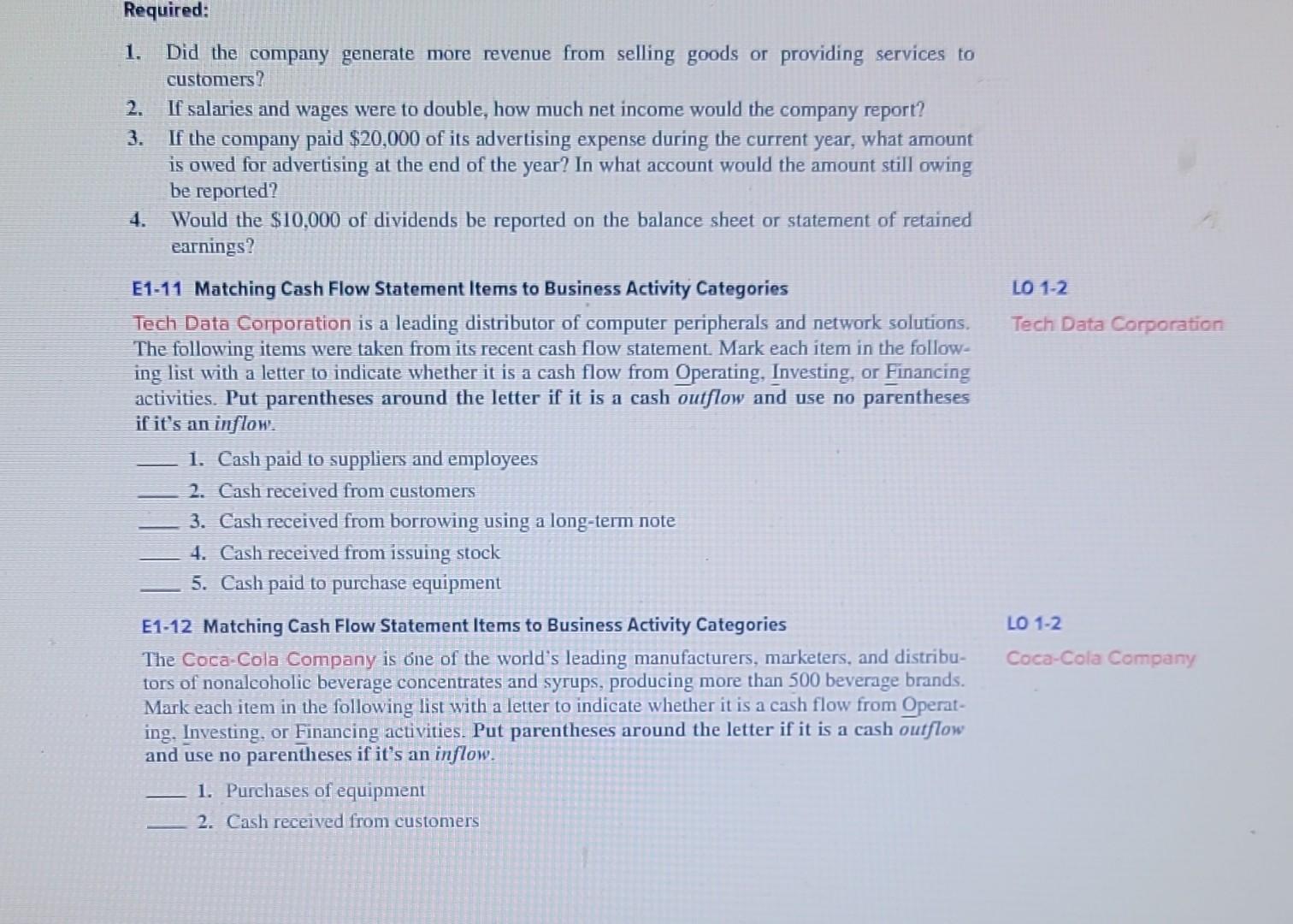 E1-10 Analyzing and Interpreting an Income Statement Three individuals organized Pest