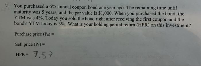 how to arrive at HPR=7.57 please show all working using a calculator