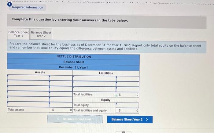 equity analysis, preparing a balance sheet, and computing the debt ratio LO