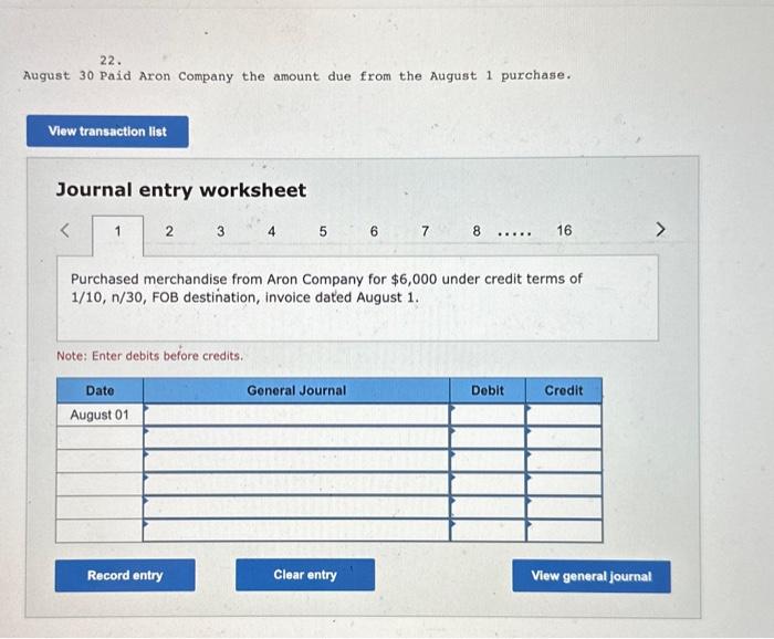Preparing journal entries for merchandising activities LO P1, P2 Prepare journal entries