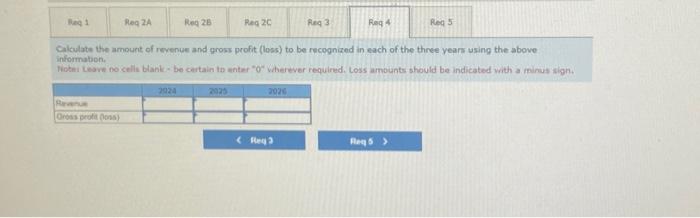 incured and costs to conplete information. Canplete this uvestien by seclering vour