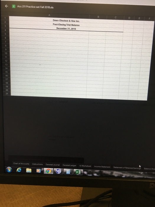 and Fooures 123 125 126 Accumulated Depreciation-Fumiture and Fitures 211 212 213