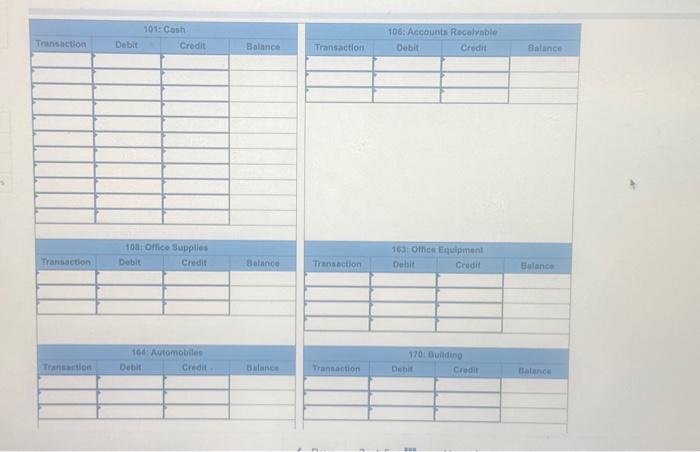 month of September are as follows. a. Venedict invested $82,000 cash along