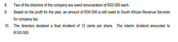 31 December 2022. INFORMATION The following amounts were obtained from the Statement