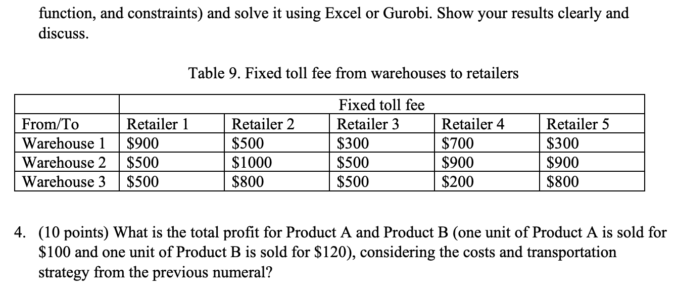 five retailers across the state. First, the products three warehouses for storage,