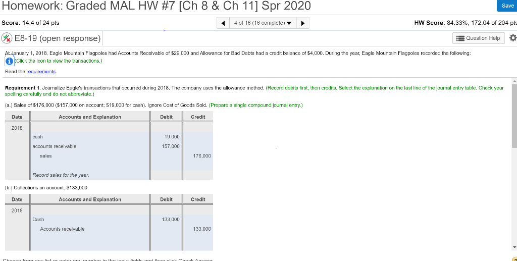  Save Homework: Graded MAL HW #7 [Ch 8 & Ch 11]