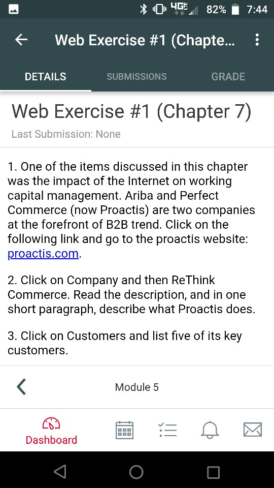 Web Exercise #1 (Chapte DETAILS SUBMISSIONS GRADE Web Exercise #1 (Chapter