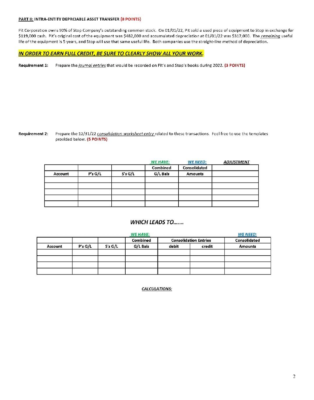 Corporation owns 90% of Stap Company's autstandine comman stock. On 08/28/22, Pit