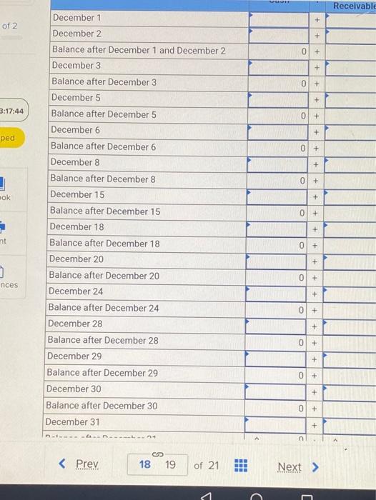 started a new business and completed these transactions during December. December 1