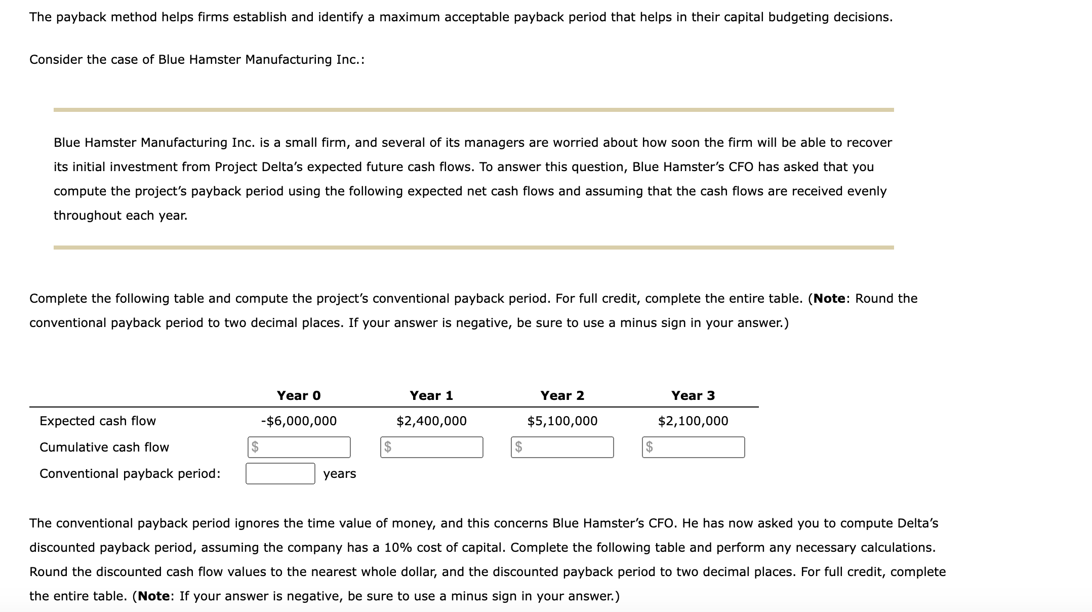 The payback method helps firms establish and identify a maximum acceptable