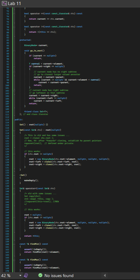 of class Set) functions that computes the union of two Sets. The