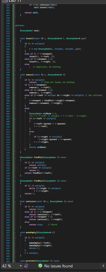 typenane T ? Set set_union(const SetT)\& set1, const SetcT>\& set2) \{ //