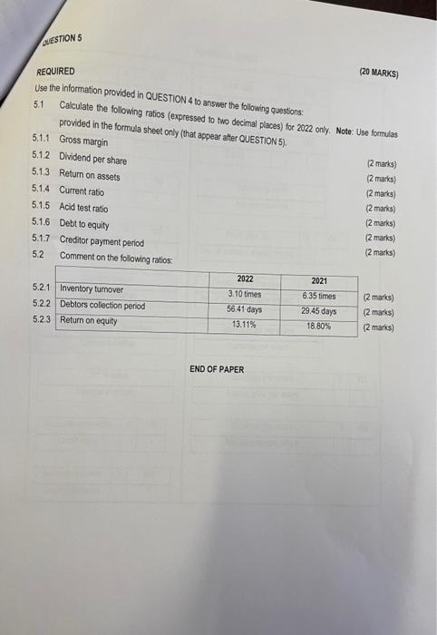 to R300 000. - All purchases and sales of inventories are on